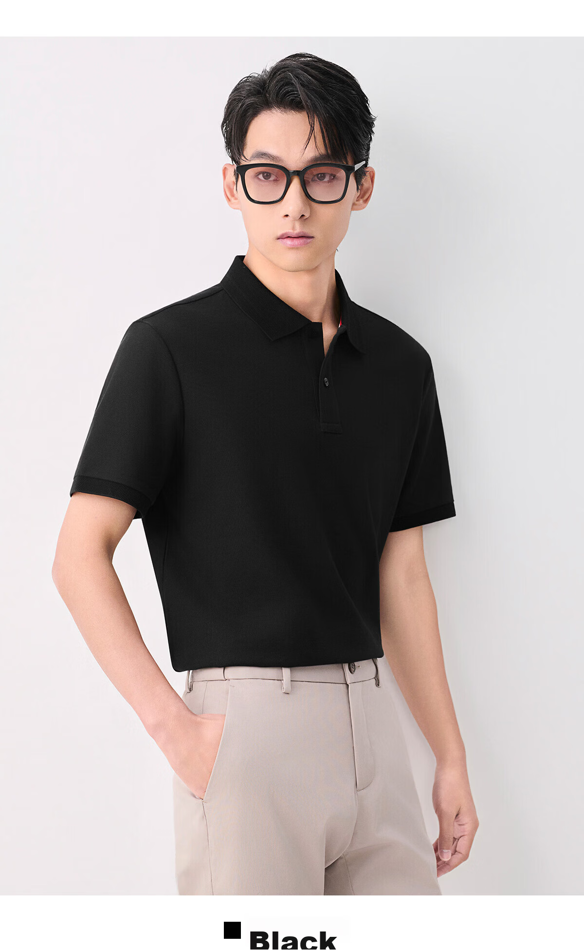 Baoxiniao Men's Short Sleeve Polo Shirt Business Casual Collared T-Shirt KESTA1204AU 13